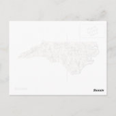 Antiek kaart North Carolina  Afbeelding Map (Achterkant)