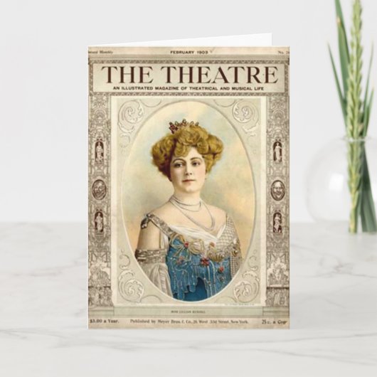 Antiek Kaart over het theater (Voorkant)