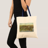 Antiek kaart, Panoramisch Uitzicht van Washington  Tote Bag (Voorkant (product))