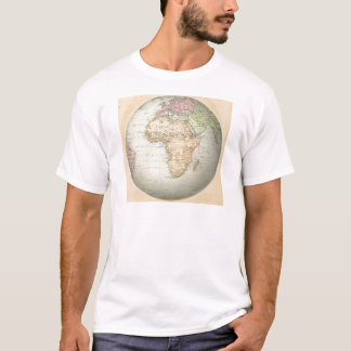 Antiek kaart van Afrika T-shirt