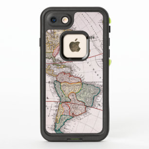  Antiek kaart van Amerika Circa 1746