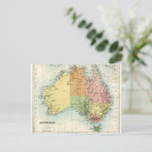 Antiek kaart van Australië (Staand voorkant)