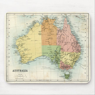 Antiek kaart van Australië Muismat