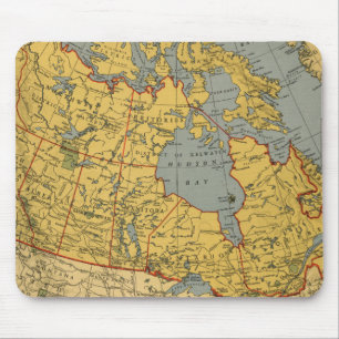 Antiek kaart van Canada Muismat
