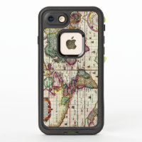 Antiek  kaart van de gekende wereld