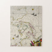 Antiek kaart van de Oost-Indische eilanden Legpuzzel (Verticaal)