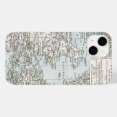 Antiek Kaart van Denemarken, Denemarken, 1905 Case-Mate iPhone Case (Achterkant (horizontaal))