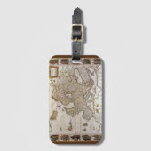 Antiek kaart van Europa door Willem Jansz Blaeu, c Bagagelabel (Voorkant (verticaal))