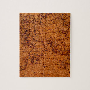  Antiek kaart van het oostelijk halfrond Legpuzzel