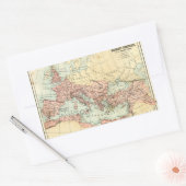 Antiek kaart van het Romeinse Rijk Rechthoekige Sticker (Envelop)