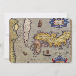 Antiek kaart van Japan door Mercator en Hondius