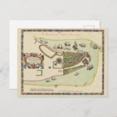 Antiek kaart van Long Island New York (Voorkant / Achterkant)