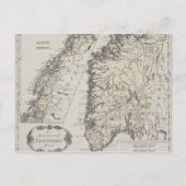 Antiek kaart van Noorwegen (Voorkant)