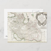 Antiek kaart van Perzië - Iran, Afghanistan en Ira (Voorkant / Achterkant)