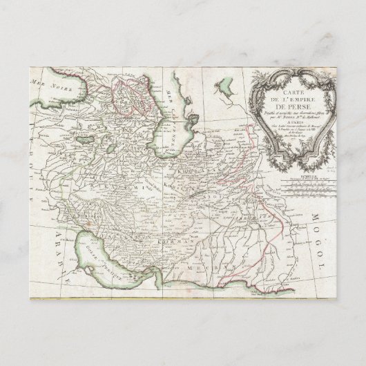 Antiek kaart van Perzië - Iran, Afghanistan en Ira (Voorkant)