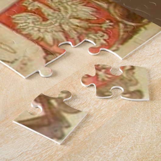 ANTIEK KAART VAN POLEN JIGSAW PUZZLE LEGPUZZEL (Zijkant)
