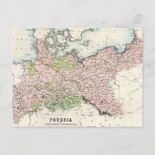 Antiek kaart van Pruisen (Voorkant)