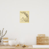 Antiek kaart van Seattle Harbour en Puget Sound Poster (Keuken)