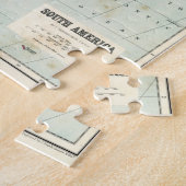 Antiek kaart van Zuid-Amerika Legpuzzel (Zijkant)