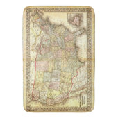 Antiek Kaart Verenigde Staten Amerika  1867 Badmat (Voorkant Verticaal)