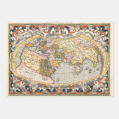 Antiek kaartpapier - zwaar ontledingspapier inpakpapier vel (Voorkant 3)