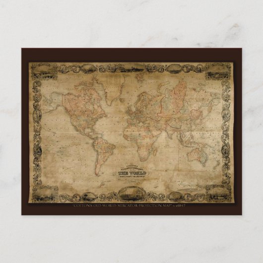 Antiek kaartreeks briefkaart (Voorkant)