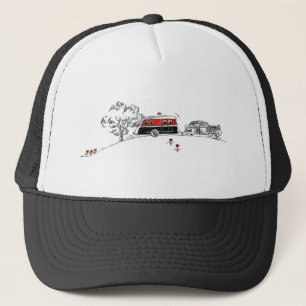 Antiek kamp en auto trucker pet