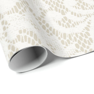 Antiek kant cadeaupapier