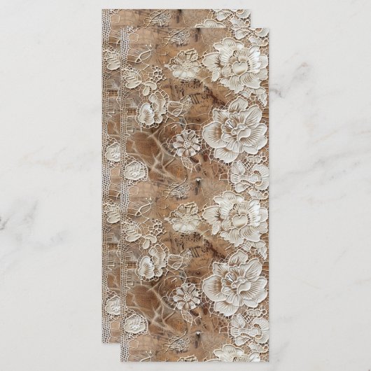 Antiek kant ontwerp Bladwijzer (Voorkant / Achterkant)