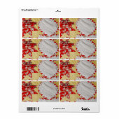 Antiek kantelen etiket (Full Sheet)