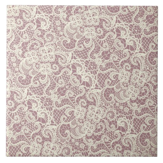 Antiek kanten Tegel Tegeltje (Voorkant)