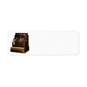 Antiek kassa,  detailhandel etiket