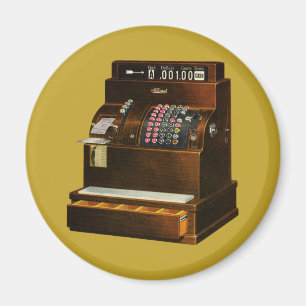 Antiek kassa,  detailhandel magneet