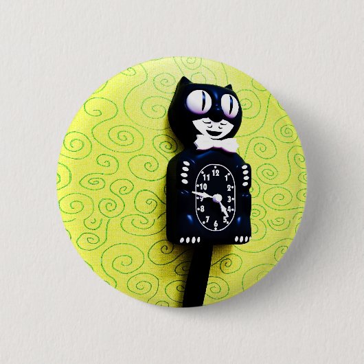 Antiek Kat Clock Button (Voorkant)