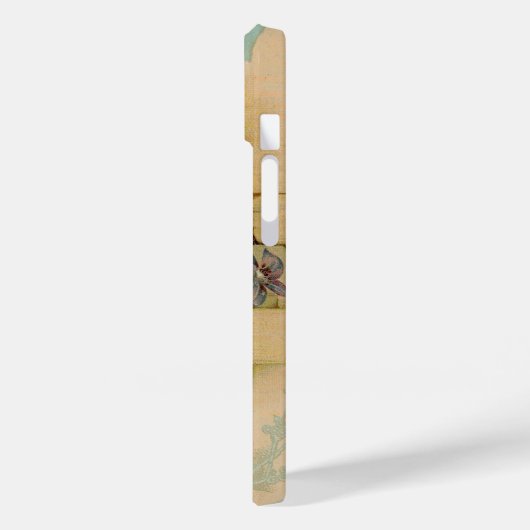 Antiek kat schilderij schattige kitten vlinder Case-Mate iPhone case (Achterkant / Links)