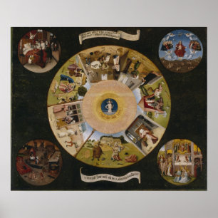 Antiek kerk Ceiling Mural Poster