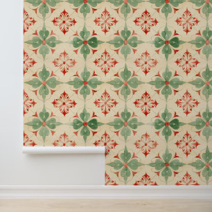 Antiek Kerst Tegel Behang