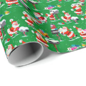 Antiek kerstcadeaupapier cadeaupapier (Rol Hoek)