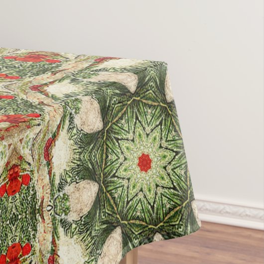 antiek Kerstfeest Gedekte Deel 3 Ephemera Tafelkleed (Voorbeeld)