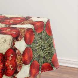 antiek kerstfeest Gedekte Deel 5 Ephemera Tafelkleed