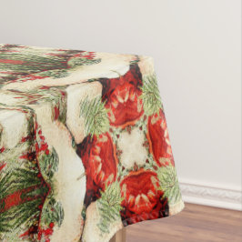 antiek kerstfeest Gedekte Deel 8 Ephemera Tafelkleed