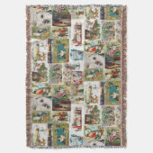 Antiek kerstfeestdagen deken (Voorkant Verticaal)