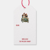  Antiek kerstkerstkerstbeker Cadeaulabel (Achterkant)