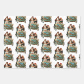 Antiek kerstkerstkerstbeker Inpakpapier Vel (Voorkant)