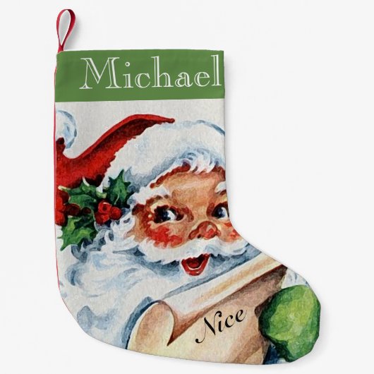  Antiek kerstkerstkerstcadeau Kleine Kerstsok (Voorkant)