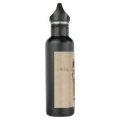 Antiek Kerstmis Meisje Winter Kind Waterfles (Links)