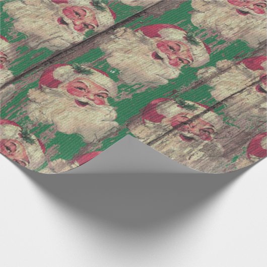 antiek kerstnamedrukpapier cadeaupapier (Hoek)