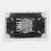 Antiek Keukenbord - U was en ik droog Theedoek (Horizontaal)