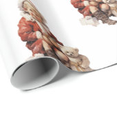 Antiek kind kerst inpakpapier (Rol Hoek)