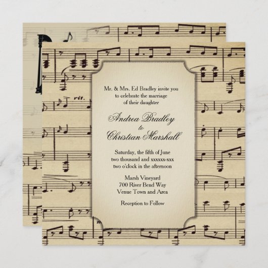 Antiek klassiek thema Weddenschap Kaart (Voorkant / Achterkant)